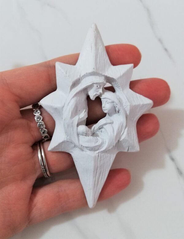 Stampo in silicone Natività sacra famiglia con stella e lanterna per creazioni in resina e gesso - immagine 10