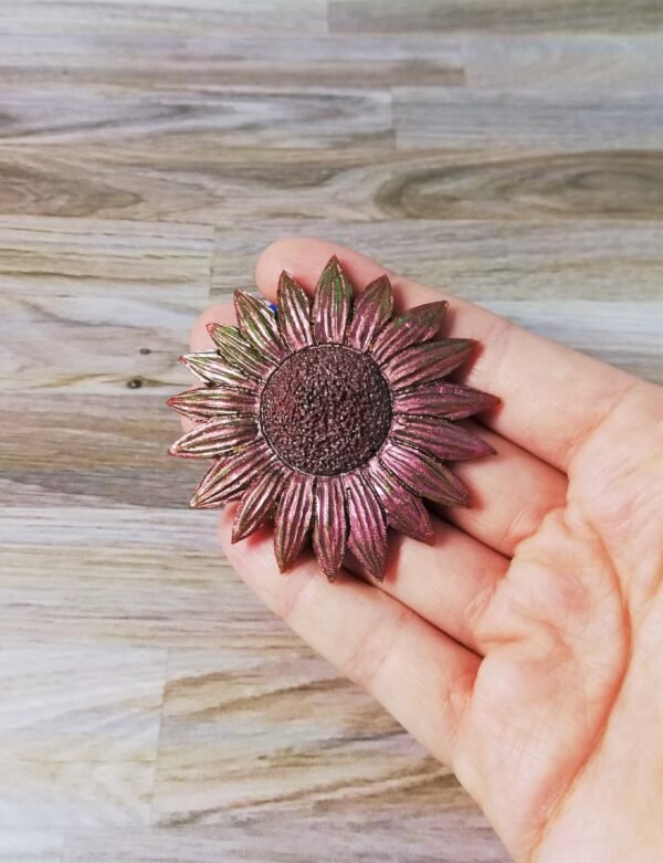 Stampo in silicone Girasole grande per creazioni in resina e fimo - immagine 8