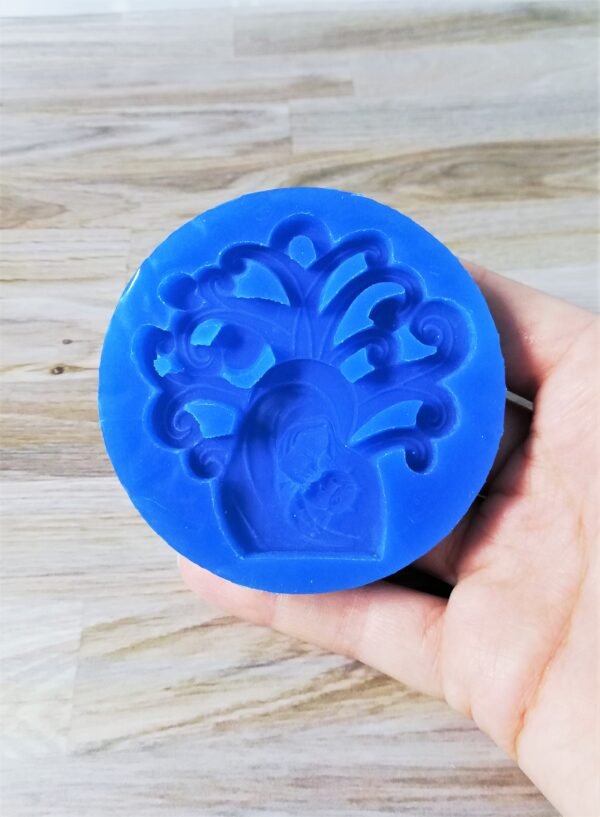 Stampo in silicone Natività con Albero della vita per creazioni in resina, fimo e gesso - immagine 2
