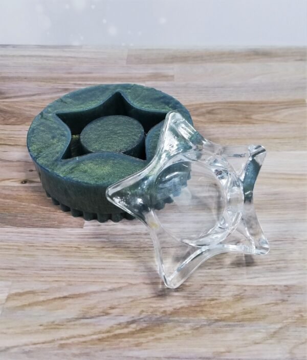 Stampo in silicone Portacandele a forma di stella per creazioni in resina e gesso