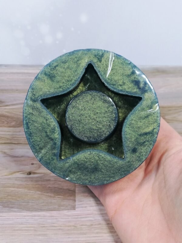 Stampo in silicone Portacandele a forma di stella per creazioni in resina e gesso - immagine 3