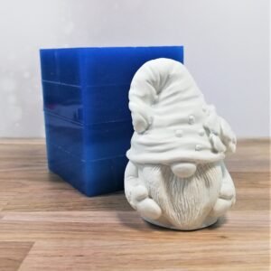 Stampo in silicone Gnomo timido per creazioni in resina e gesso