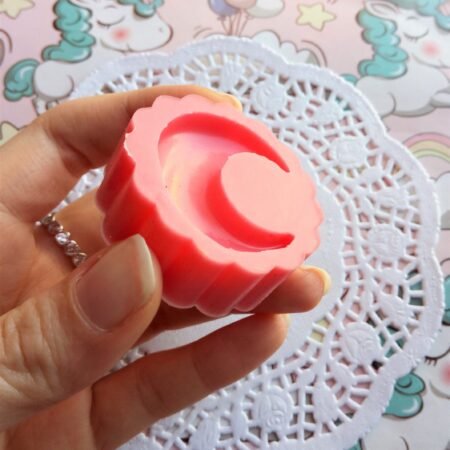 Stampo in silicone Luna con Stelle per creazioni in resina e fimo