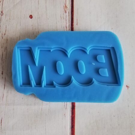 Stampo in silicone BOOM parola per creazioni in resina e fimo