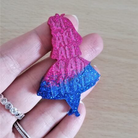 Stampo "We're all mad here" in silicone per creazioni in resina e fimo