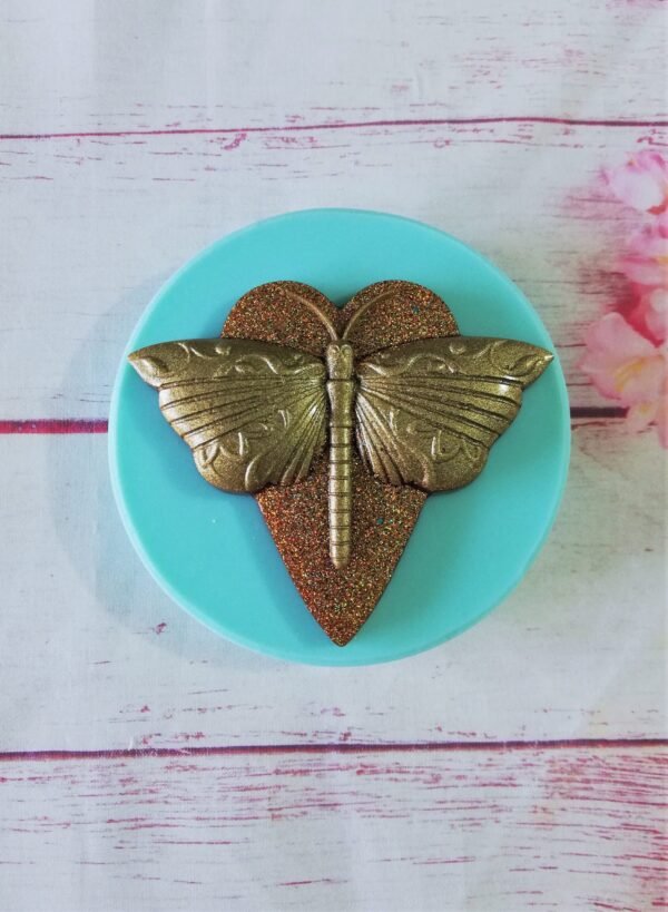 Stampo in silicone Puntatore Ouija con Falena per creazioni in resina e fimo