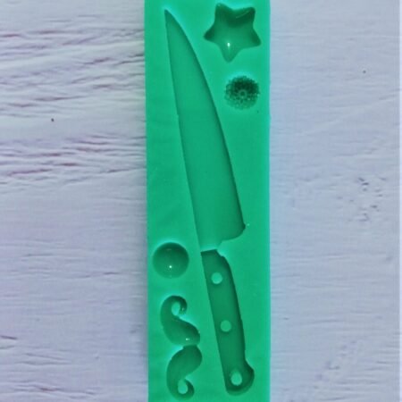Stampo in silicone Coltello da cucina per creazioni in resina e fimo