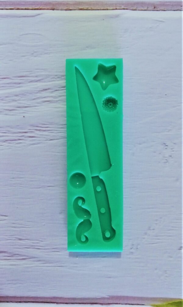 Stampo in silicone Coltello da cucina per creazioni in resina e fimo
